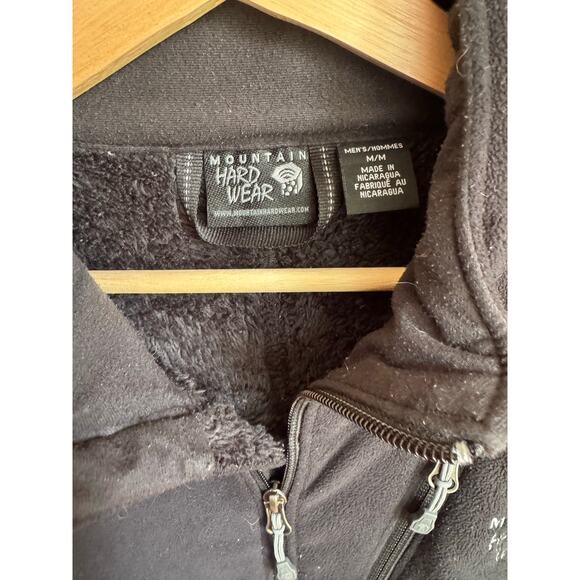 Mountain Hardwear black Sherpa lined fleece full zip jacket size medium - Picture 2 of 8